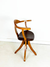 Afbeelding in Gallery-weergave laden, Vintage Draaibare Bureaustoel