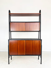 Afbeelding in Gallery-weergave laden, Vintage Wandkast, Mahonie en Skai