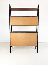 Afbeelding in Gallery-weergave laden, Vintage Wandkast, Mahonie en Skai