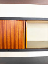Afbeelding in Gallery-weergave laden, Vintage Wandkast, Mahonie en Skai