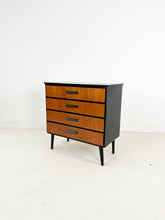 Afbeelding in Gallery-weergave laden, Scandinavisch Ladekast Teak / Zwart