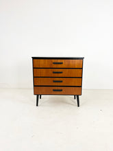 Afbeelding in Gallery-weergave laden, Scandinavisch Ladekast Teak / Zwart