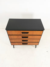 Afbeelding in Gallery-weergave laden, Scandinavisch Ladekast Teak / Zwart