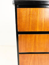 Afbeelding in Gallery-weergave laden, Scandinavisch Ladekast Teak / Zwart