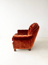 Afbeelding in Gallery-weergave laden, Roestoranje Fluwelen Fauteuil