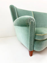Afbeelding in Gallery-weergave laden, Groene Fluwelen Bank