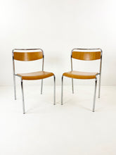 Afbeelding in Gallery-weergave laden, Chromen stoelen