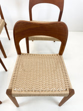 Afbeelding in Gallery-weergave laden, Arne Hovmand-Olsen, Mogens Kold - Eetkamer stoelen (set van 4)