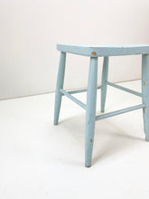 Afbeelding in Gallery-weergave laden, Blauw Vintage Krukje
