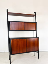 Afbeelding in Gallery-weergave laden, Vintage Wandkast, Mahonie en Skai
