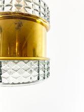 Afbeelding in Gallery-weergave laden, Brass Crystal Hanging Lamp
