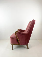 Afbeelding in Gallery-weergave laden, Roze Fluwelen Fauteuil model 'Emma'
