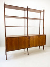 Afbeelding in Gallery-weergave laden, Teak Wandkast / Boekenkast
